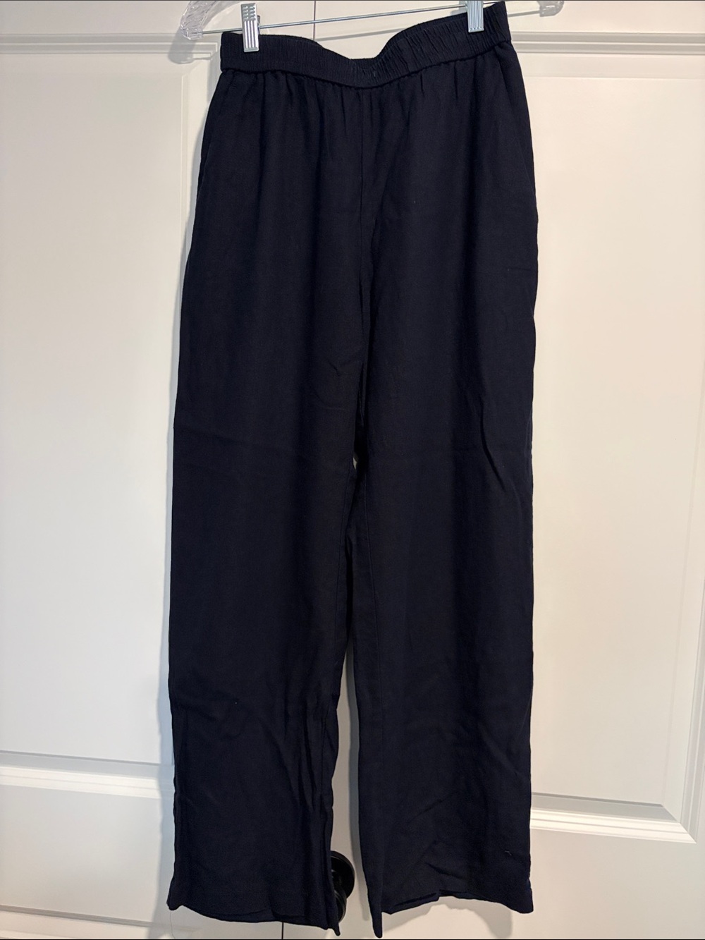 Zara Navy Linen Pants